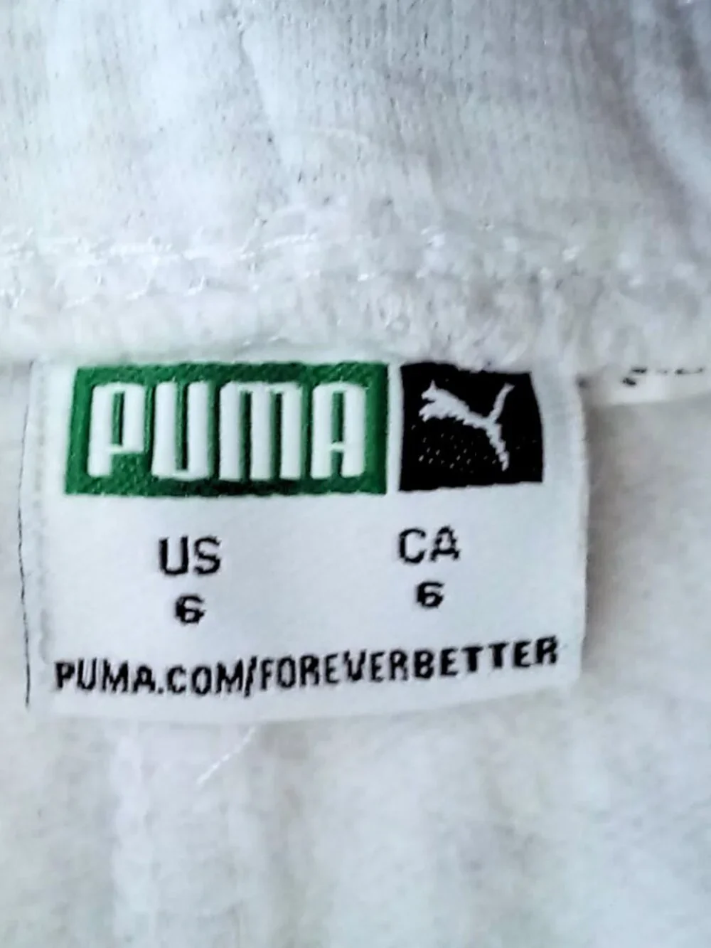 Puma Girls Gray Fleece Joggers - Classic Activewear Sweatpants, Size 6